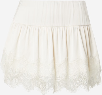 balta Abercrombie & Fitch Sijonas: priekis