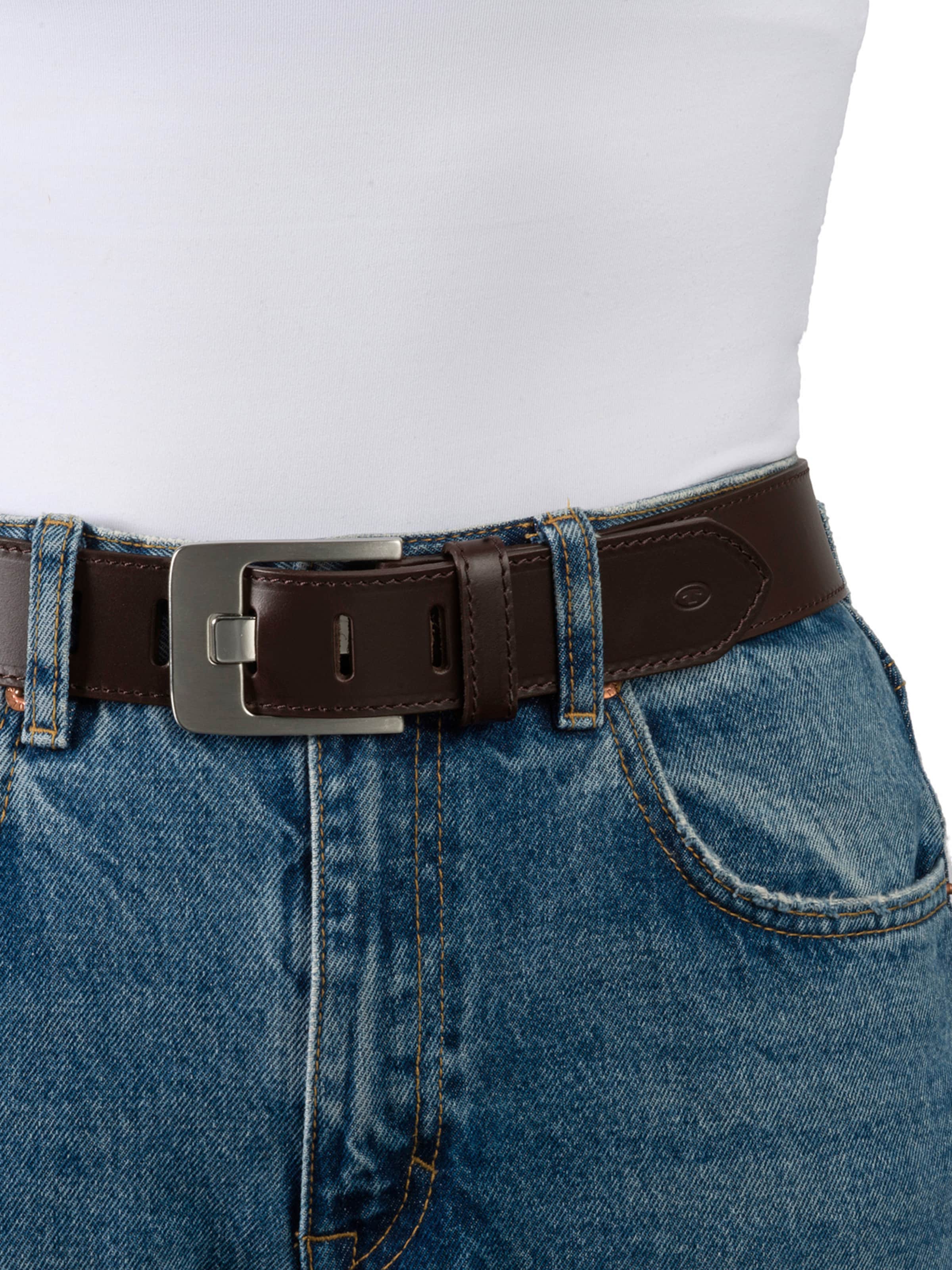 TOM TAILOR Gürtel 'LAUREL' in Braun: Vorderseite