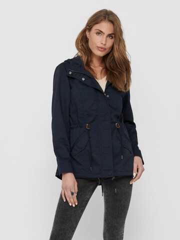 Parka mi-saison 'Lorca' ONLY en bleu : devant