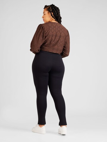 SAMOON Regular Leggings in Schwarz