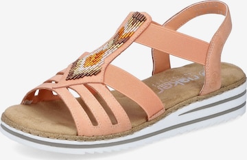 Rieker Sandals in Orange: front