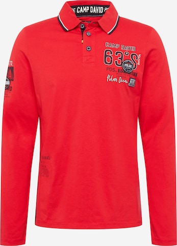 CAMP DAVID Shirt in Red: front