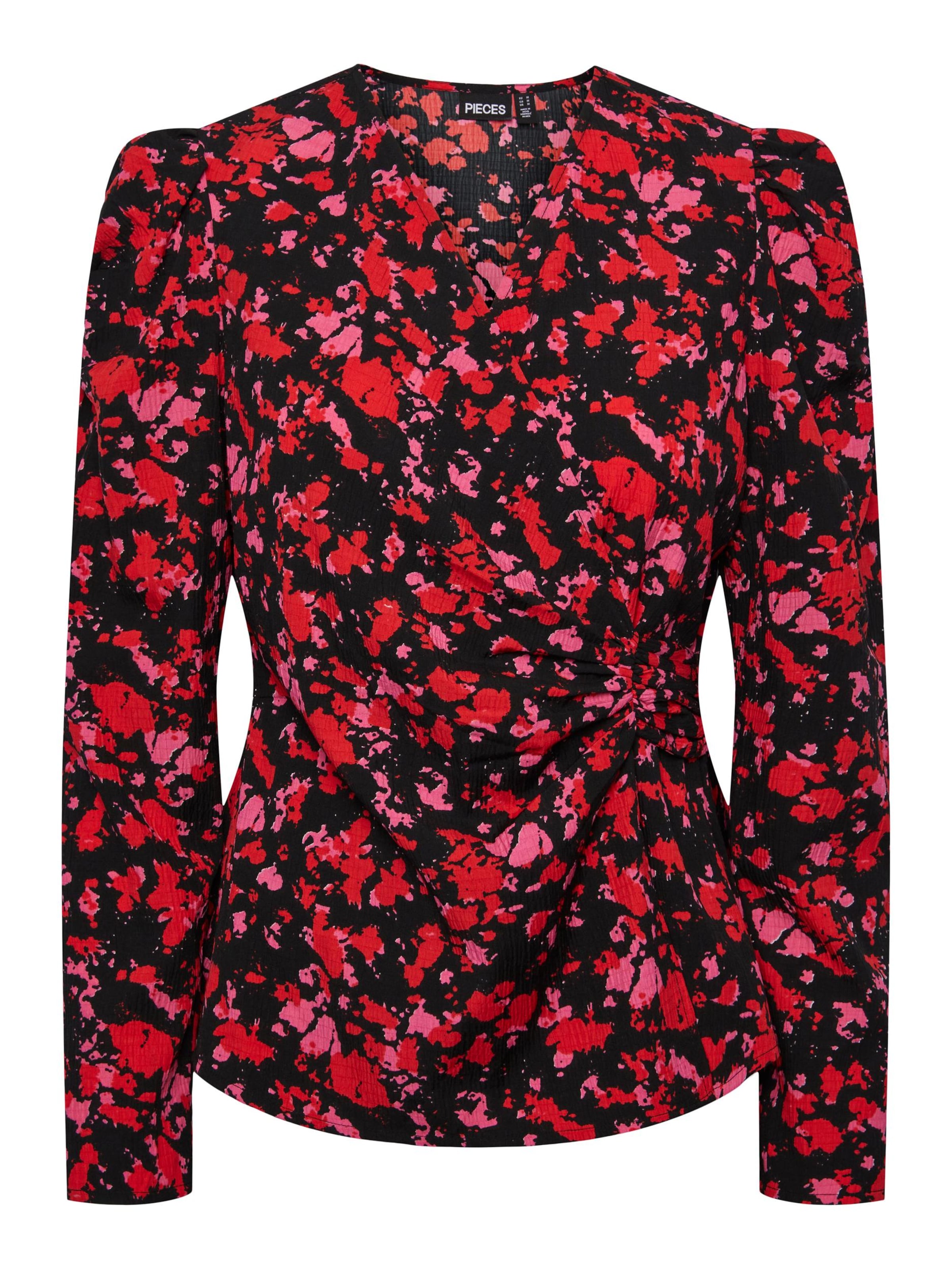 Camicia da donna 'FALINE' di PIECES in nero: frontale