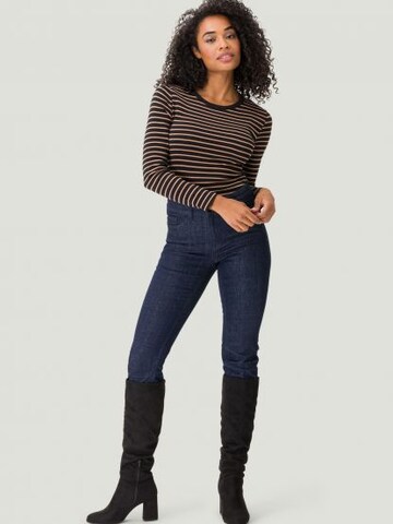 zero Langarmshirt mit Streifen in Mischfarben
