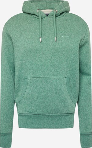 Superdry Sweatshirt in Groen: voorkant