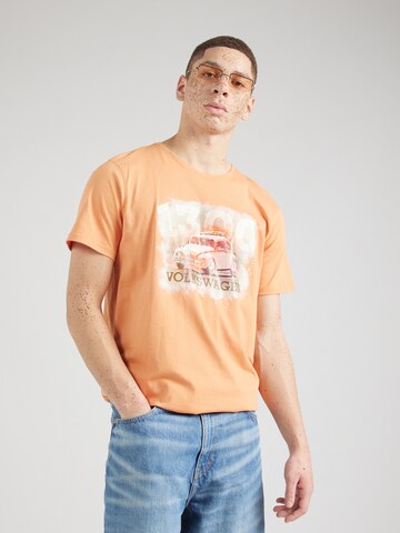 T-Shirt BLEND en orange : devant