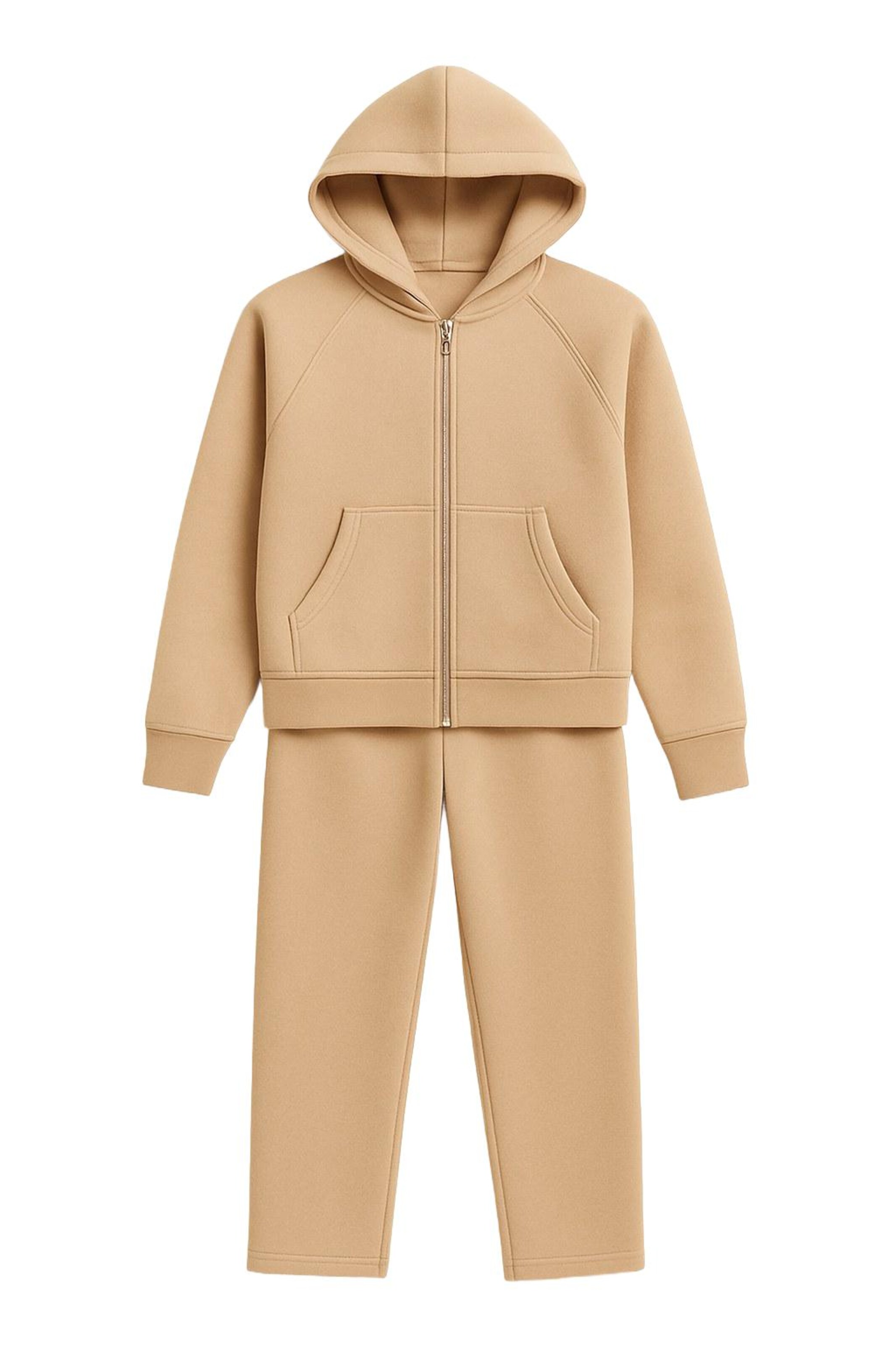 For You Moda Sweatsuit in Beige: front