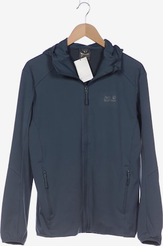 JACK WOLFSKIN Kapuzenpullover M in Blau: predná strana