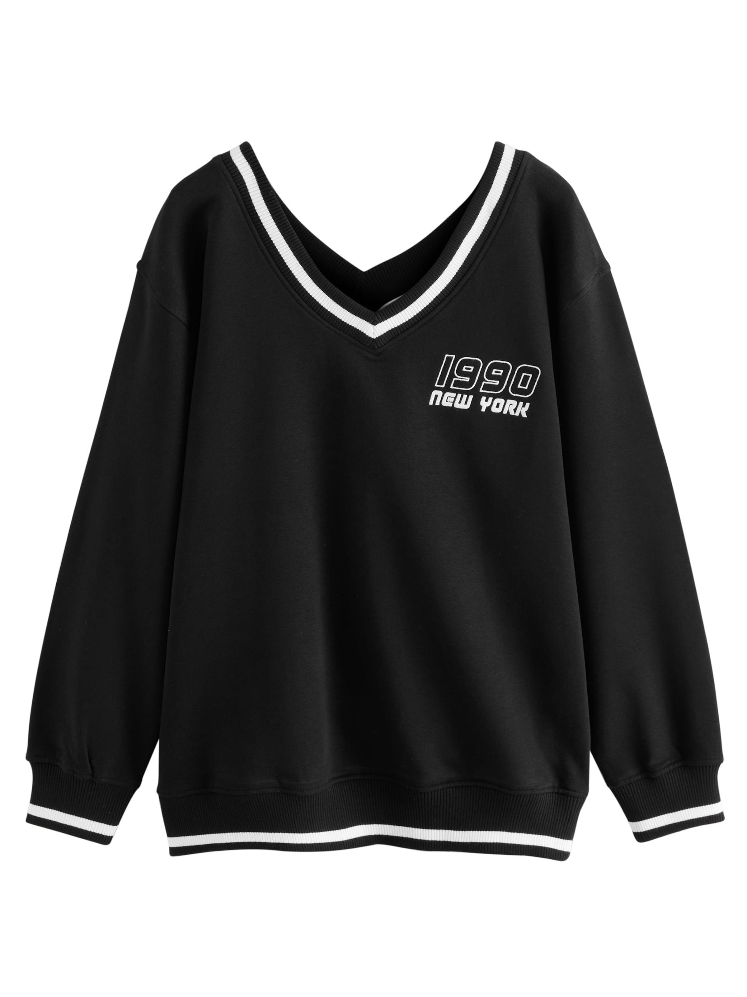 Next Sweatshirt in Black: front