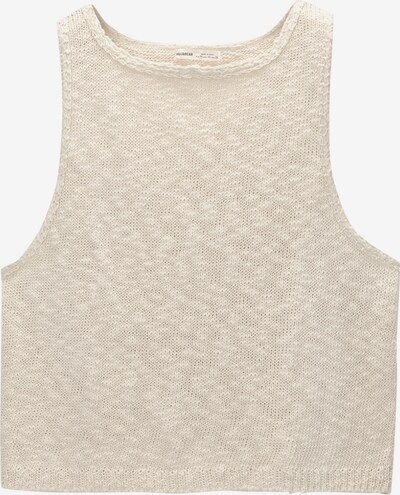 Pull&Bear Tops en tricot en beige clair, Vue avec produit