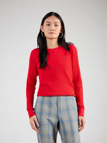 TOMMY HILFIGER Trui in Rood: voorkant