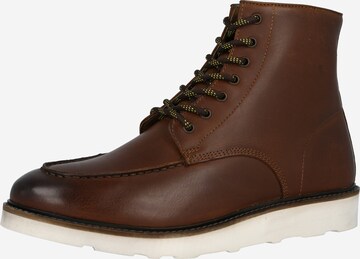 Bottines à lacets BURTON MENSWEAR LONDON en marron : devant