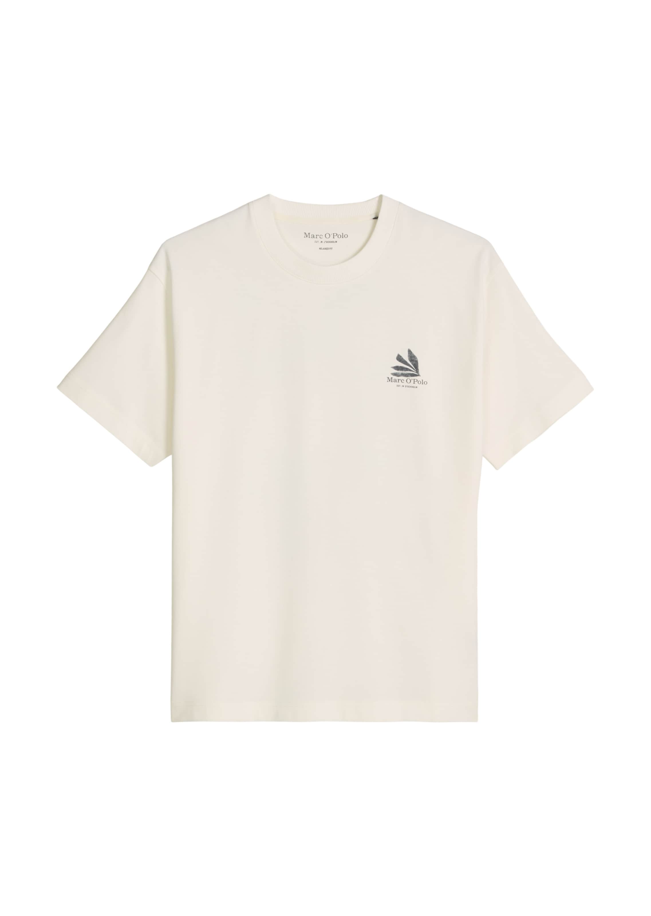 T-Shirt Marc O'Polo en blanc : devant