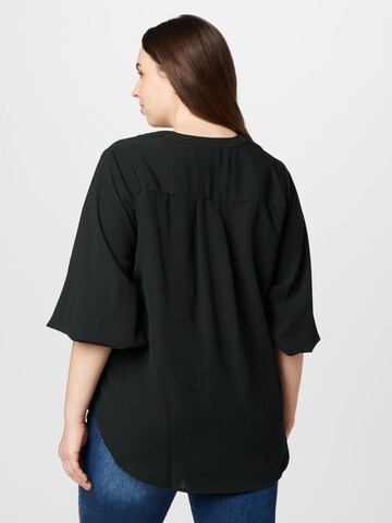 ONLY Carmakoma Bluse in Schwarz