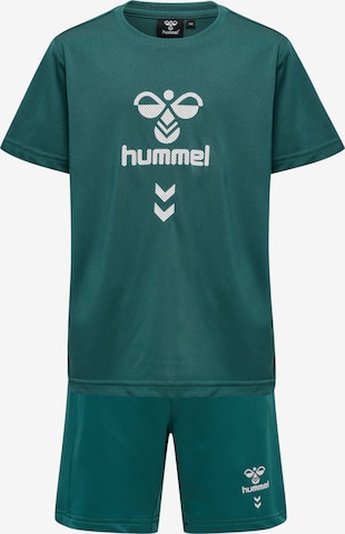 Hummel Sportanzug in Grün: predná strana