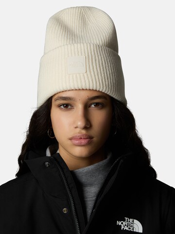 THE NORTH FACE Beanie in White: front