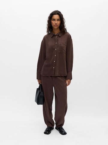OBJECT Bluse 'OBJFrame' i brun