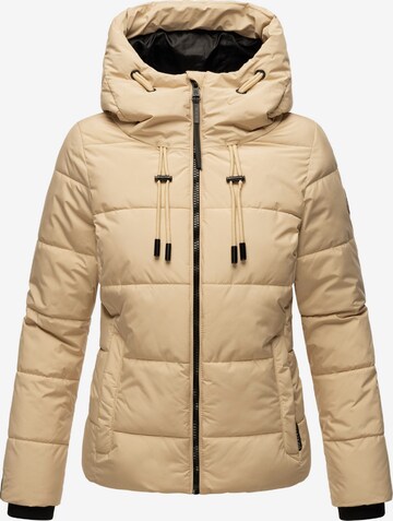 MARIKOO Winterjas in Beige: voorkant