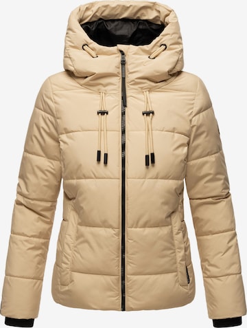 MARIKOO Winter jacket in Beige: front