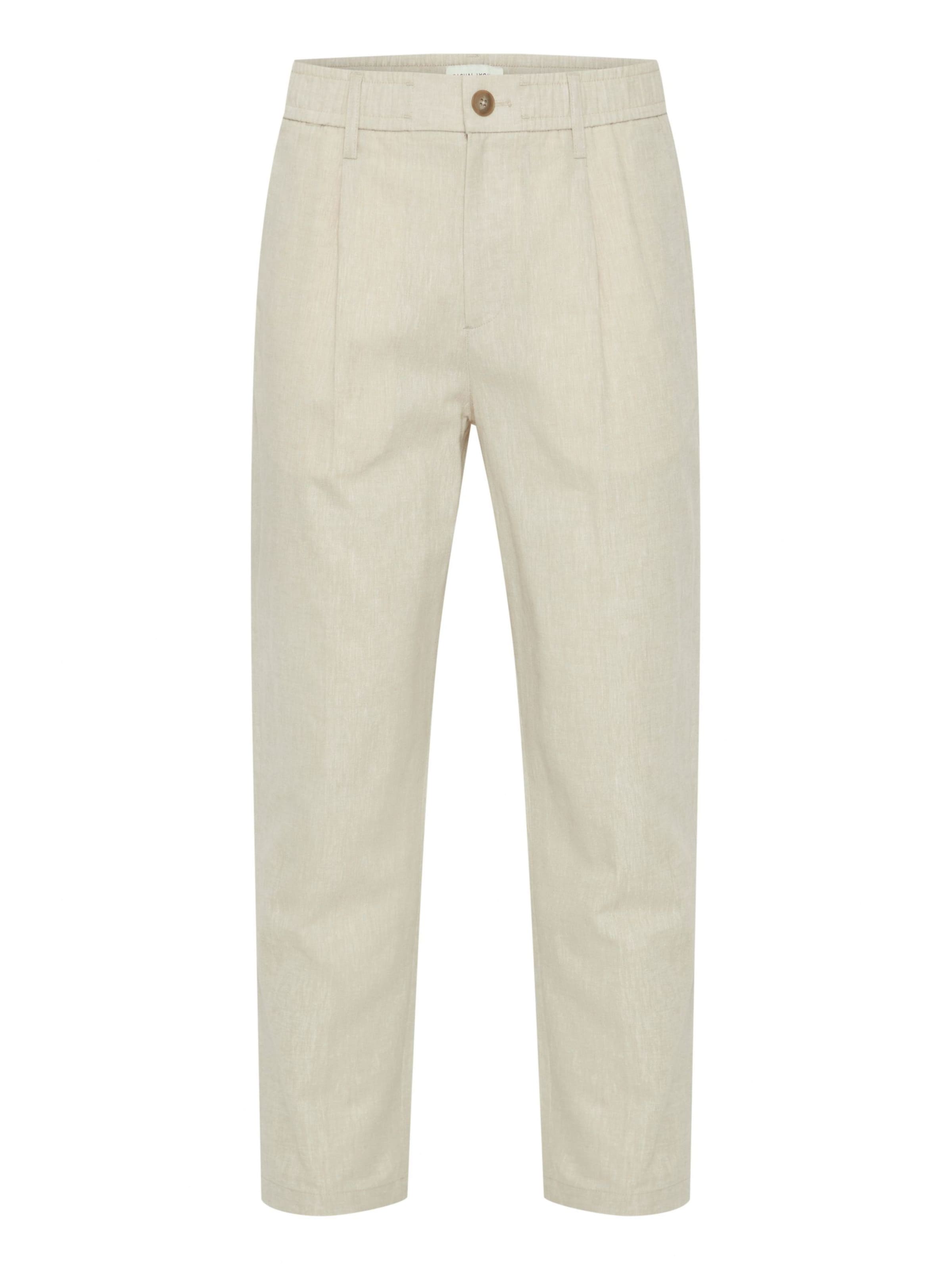 Casual Friday Loosefit Hose 'Marc' in Beige: Vorderseite