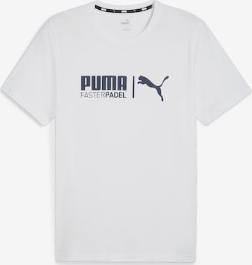 PUMA Funktionsshirt 'teamLIGA' in Weiß: predná strana