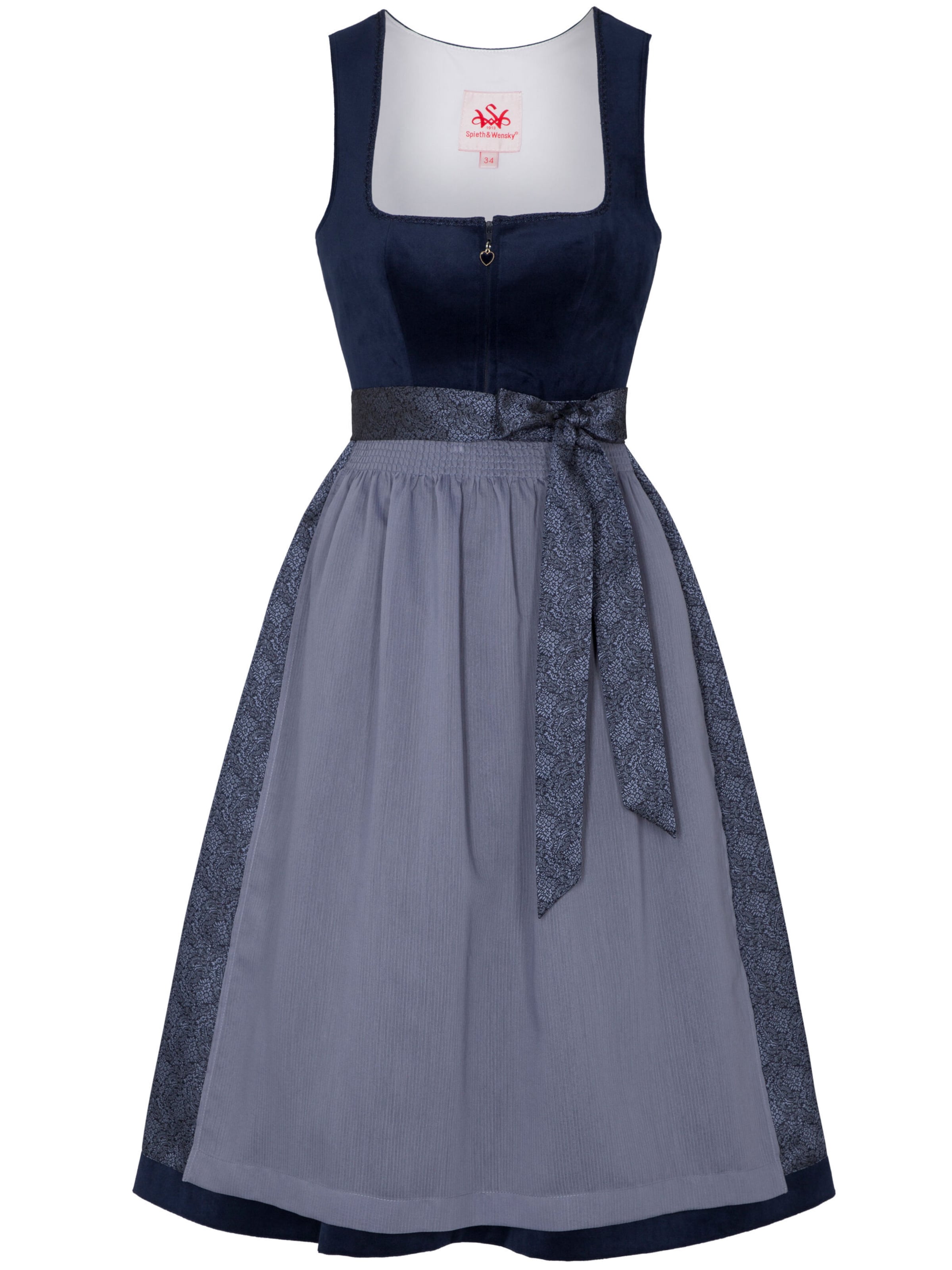 Dirndl 'Glada' SPIETH & WENSKY en bleu : devant