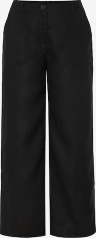 TATUUMWide Leg/ Široke nogavice Hlače 'TORKO' - crna boja: prednji dio
