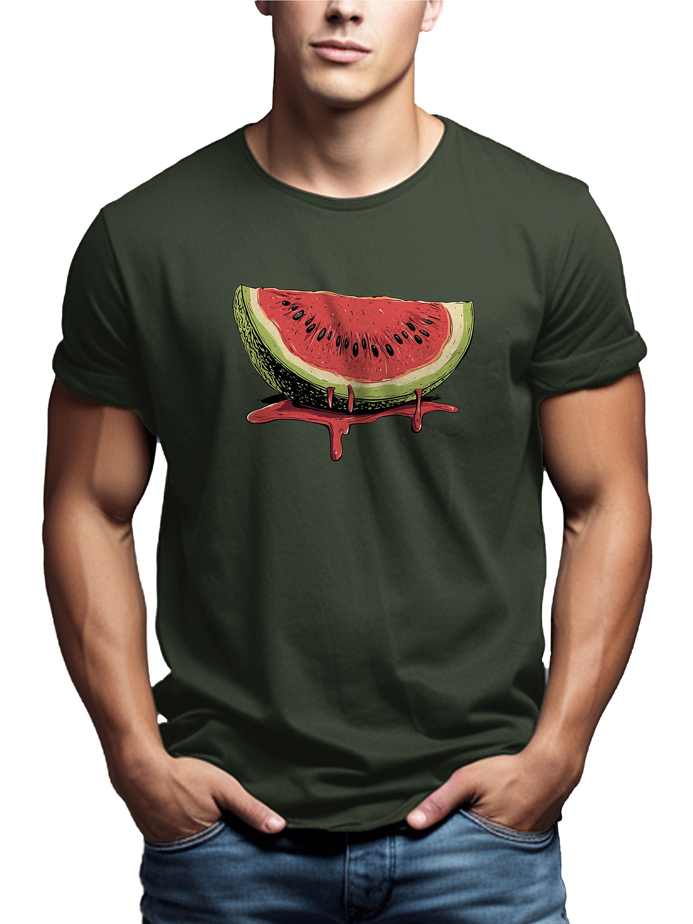 MAKAYA Shirt 'Watermelon'‌‌‌‌‌‌ in Grün