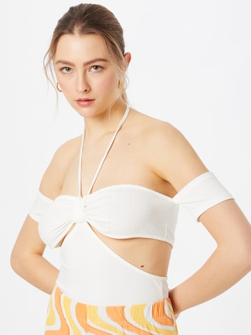 The Frolic Top in White: front