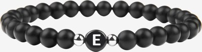 GOOD.designs Perlenarmband Buchstabenperlen Armband E in schwarz, Produktansicht