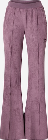 ADIDAS ORIGINALS - Perna larga Calças 'Adicolor Classics Suede' em vermelho: frente