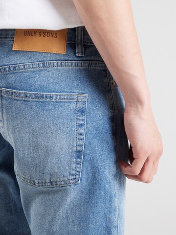 Only & Sons Regular Jeans 'ONSWEFT' i blå