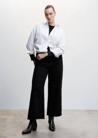 MANGO Wide leg Jeans 'catherin' in Black: front