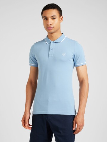 Calvin Klein Jeans Tričko – modrá: přední strana