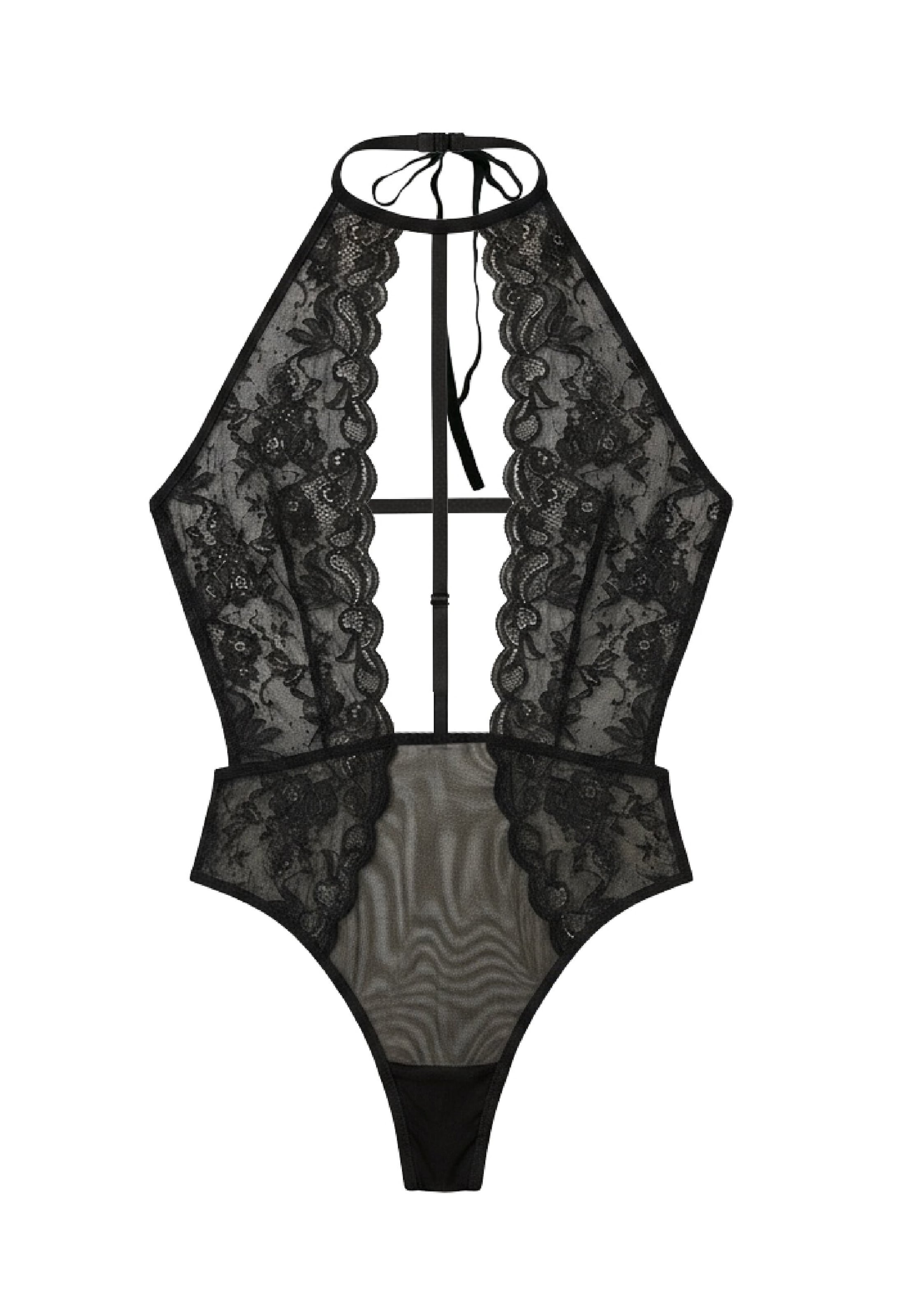 LingaDore Body in Zwart: voorkant