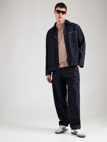 SELECTED HOMME T-Shirt 'SLHCOLMAN' in Beige