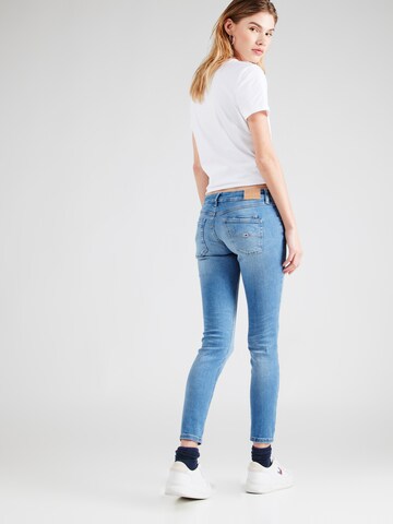 Tommy Jeans Kitsas Teksapüksid 'SCARLETT LOW RISE SKINNY', värv sinine