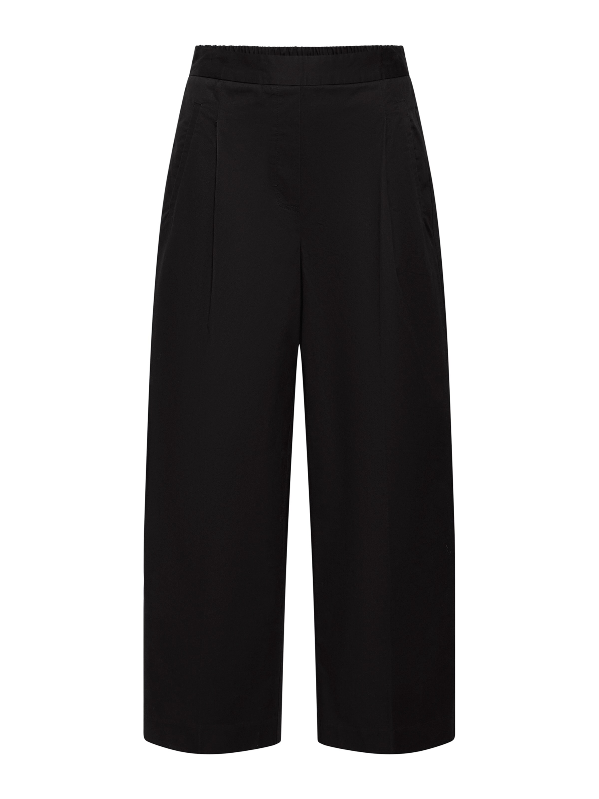 ICHI Élére vasalt nadrágok 'IHFUNI' - fekete: elől