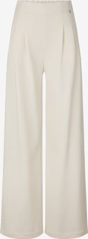 BOGNER Wide leg Pleat-Front Pants 'Gella ' in White: front