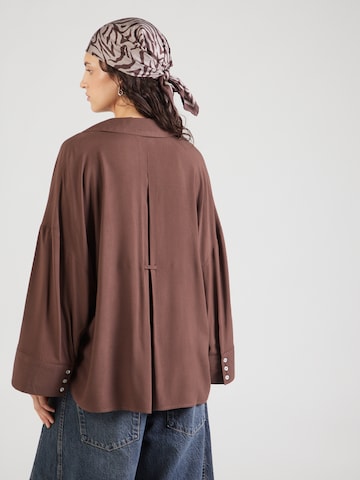 JDY Bluse 'JDYLAUREL' in Braun