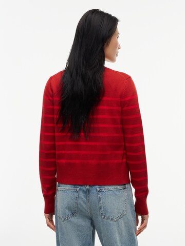 TOMMY HILFIGER Pletena jopa | rdeča barva