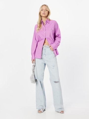 Bluză de la Calvin Klein Jeans pe mov