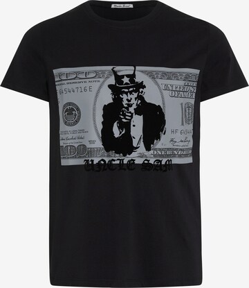 UNCLE SAM Shirt in Black: front