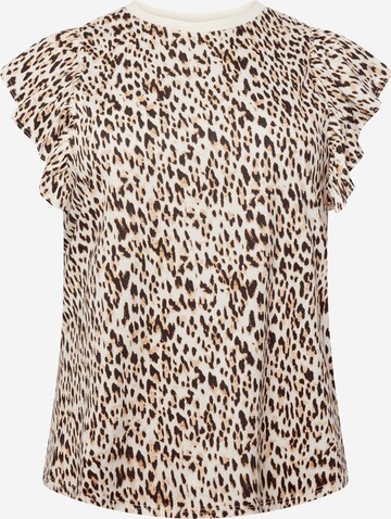 River Island Plus Shirt in Brown: front