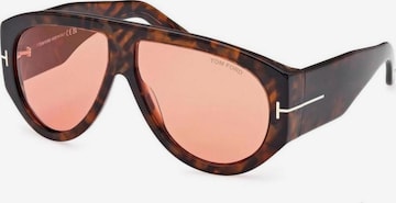 Lunettes de soleil 'FT1044 6052S' Tom Ford en marron : devant