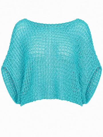 Süel knitwear - Top de punto 'Summer 3D' en azul: frente