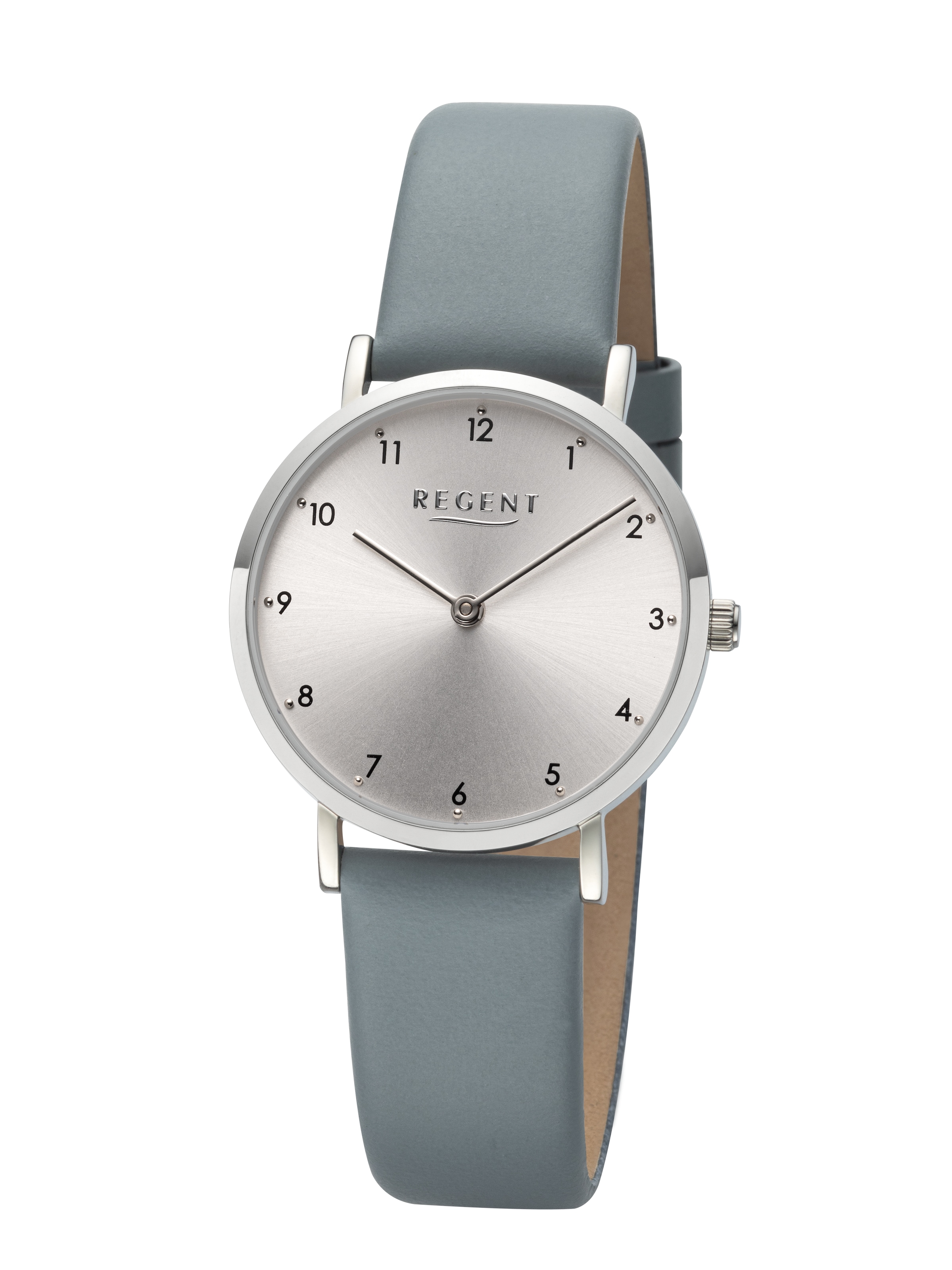 REGENT Analoguhr in Blau: Vorderseite