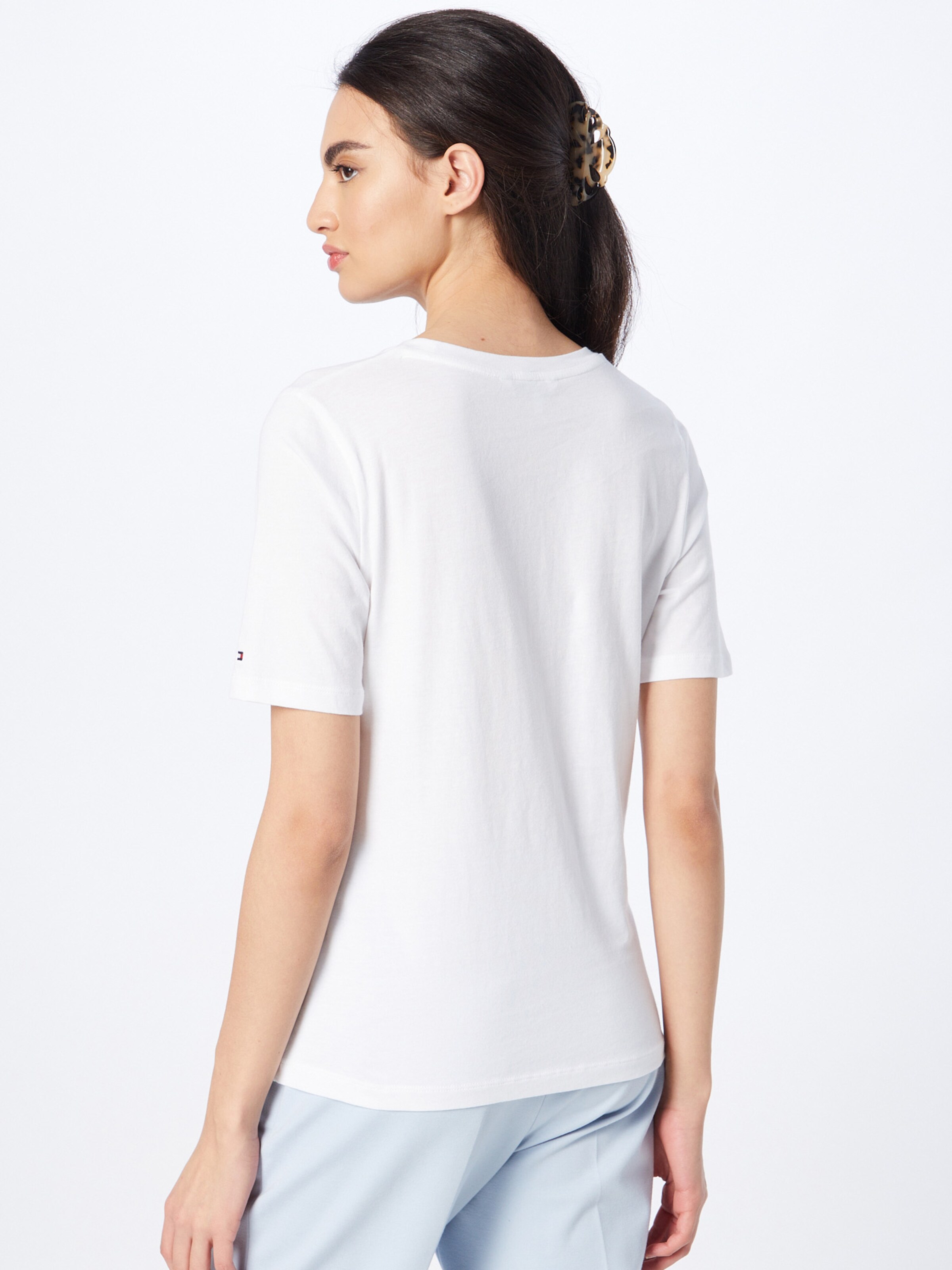 Frauen Shirts & Tops TOMMY HILFIGER T-Shirt in Weiß - MT25673 Frauen Shirts & Tops TOMMY HILFIGER T-Shirt in Weiß - MT25673