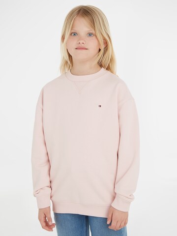 TOMMY HILFIGER Sweatshirt 'Essential' in Roze: voorkant