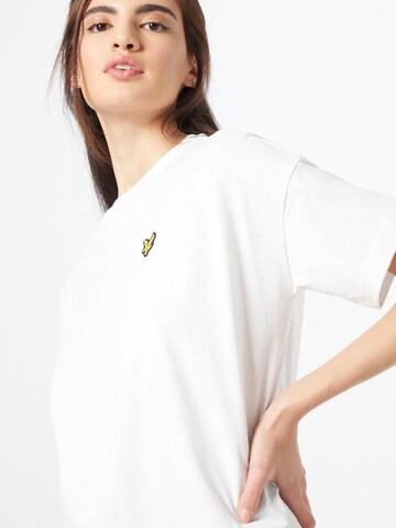 Lyle & Scott Oversize t-shirt i vit